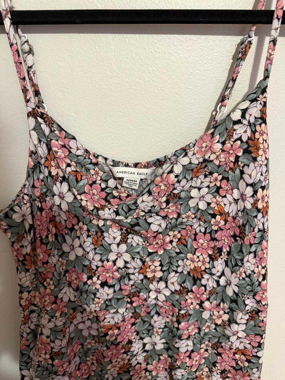 American Eagle Women's Floral Print Spaghetti Strap Midi Dress - Picture 2 of 3